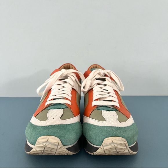 MM6 Maison Martin‎ Margiela Neo Colorblock Low Top Green Orange White Sneakers - Picture 4 of 8